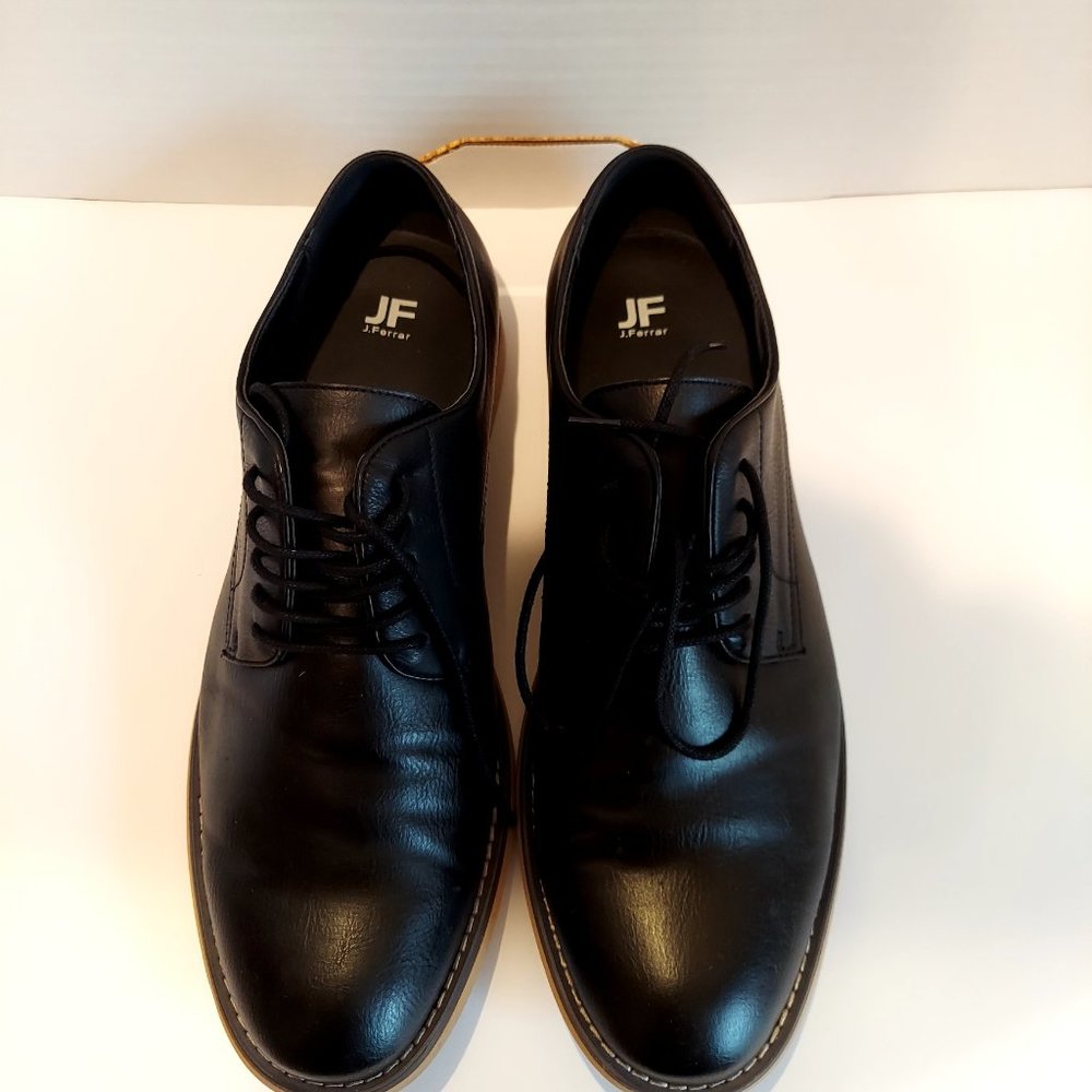 JF J. Ferrar Swartz men's Black Oxford Dress Shoes Size 13 - Picture 3 of 14